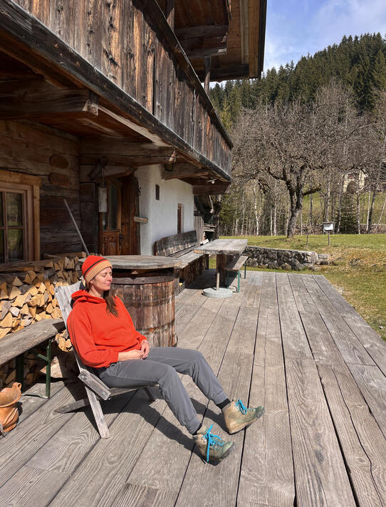 Terasse vorm Haus